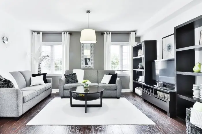 Black and White Living Room