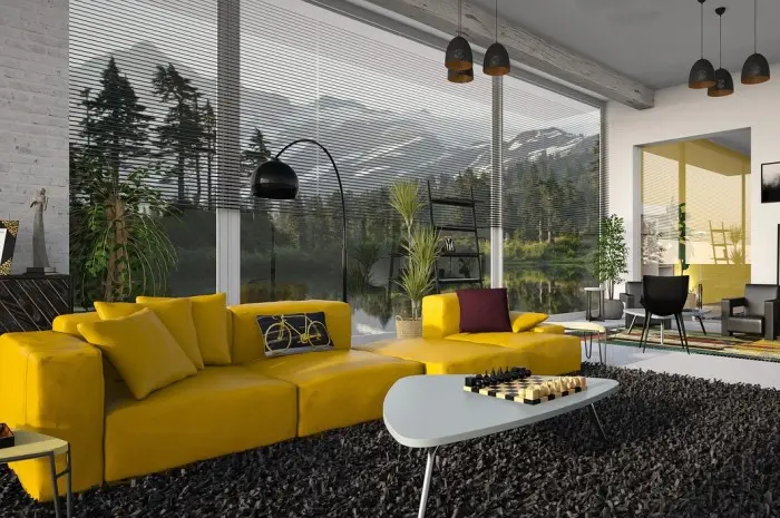 Bold Accents Living Room