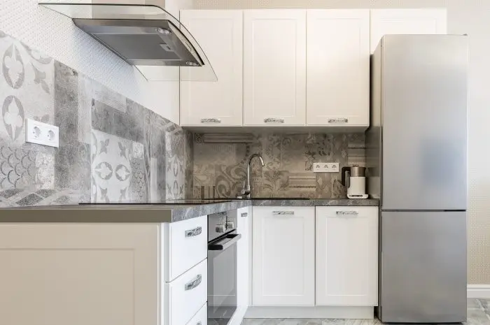 Coffin Tile Backsplash