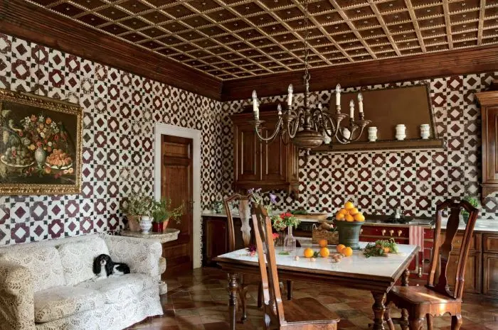 Majolica Tile Backsplash
