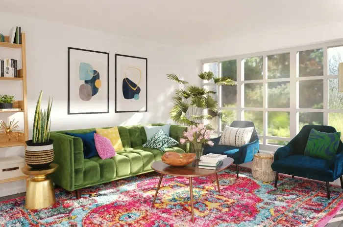 Mix Patterns Living Room