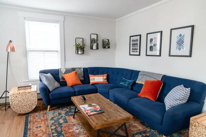 Statement Color Living Room