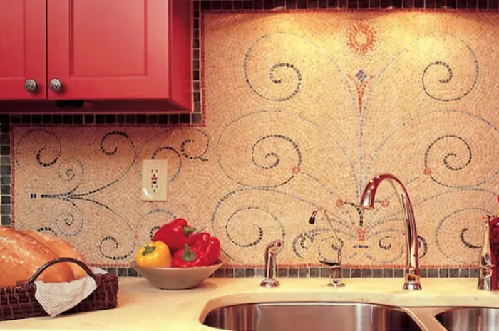 Swirly Backsplash