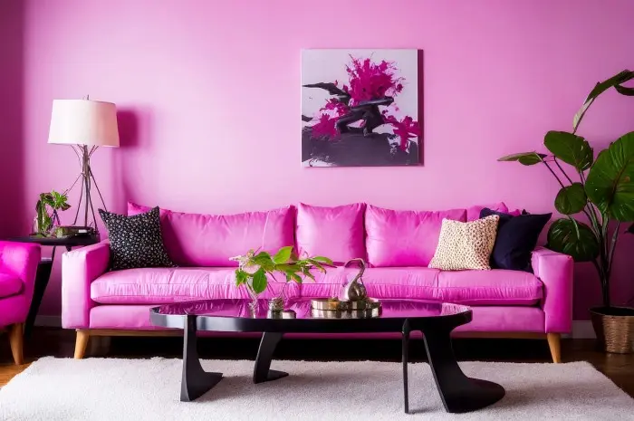 Think Pink Living Room