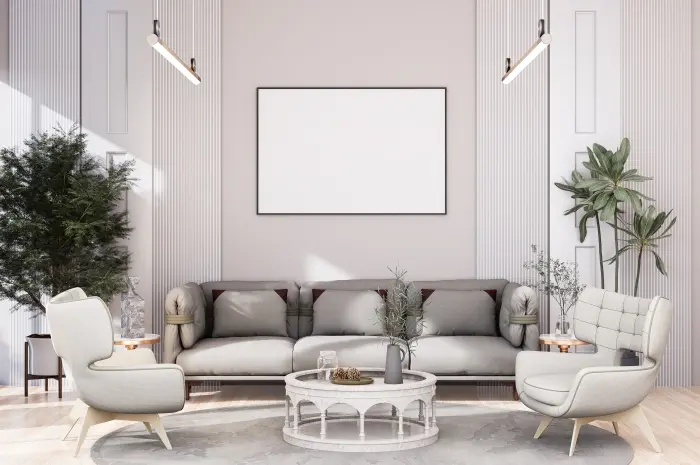 Airy Gray Living Room Ideas